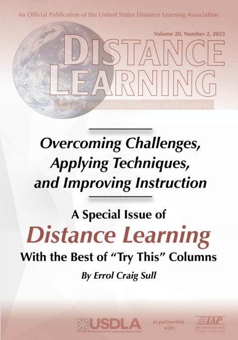 Cover image for book Special Issue of Distance Learning: Overcoming Challenges, Applying Techniques, and Improving Instruction: Volume 20 #2