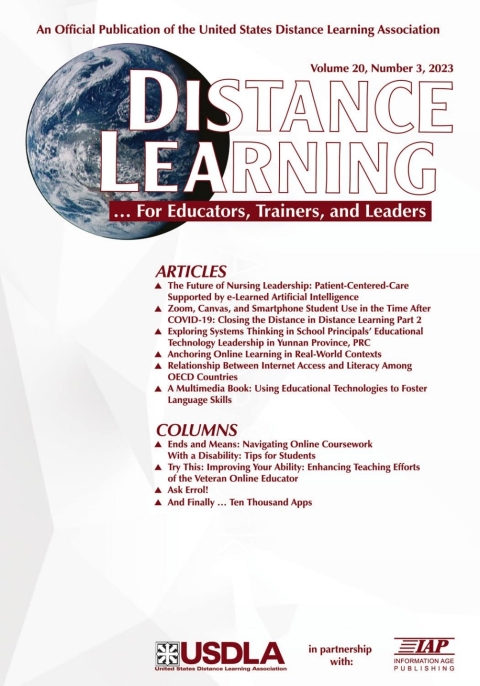Cover image for book Distance Learning: Volume 20 #3