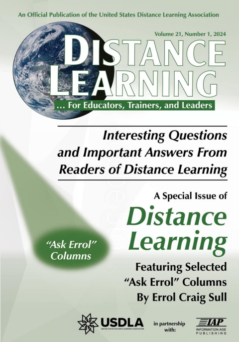 Cover image for book Distance Learning: Volume 21 #1