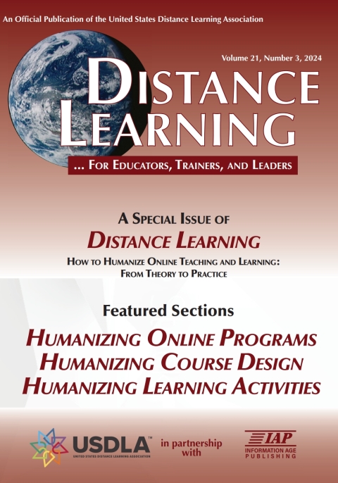Cover image for book Distance Learning: Volume 21 #3