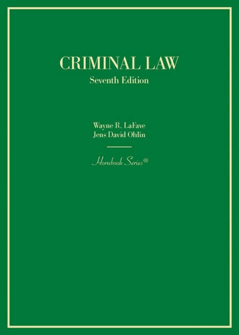 Cover image for book LaFave and Ohlin's Criminal Law