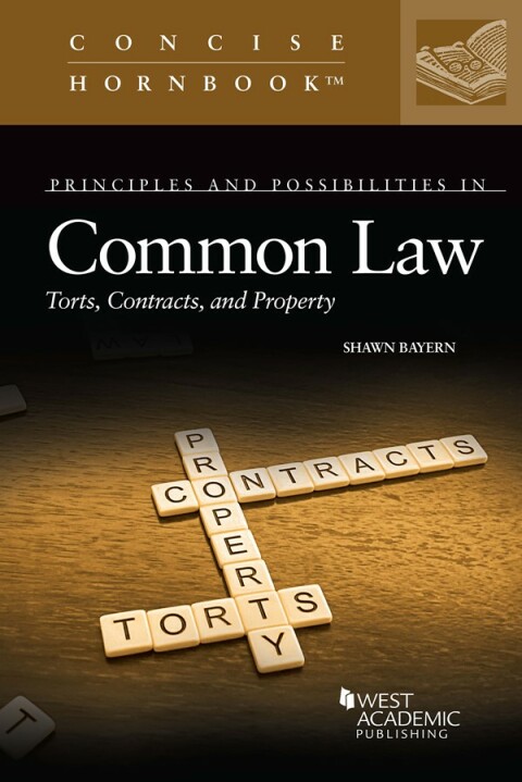 Cover image for book Bayern's Principles and Possibilities in Common Law: Torts, Contracts, and Property