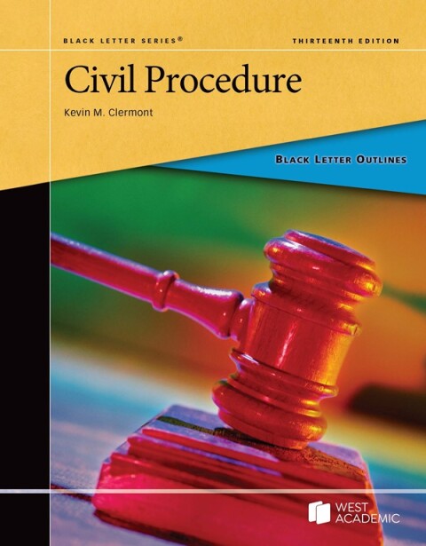 Cover image for book Clermont's Black Letter Outline on Civil Procedure, 13th