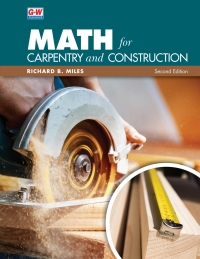 Cover image: Math for Carpentry and Construction 2nd edition 9781637767061