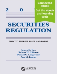 Securities Regulation: Selected Statutes, Rules, and Forms