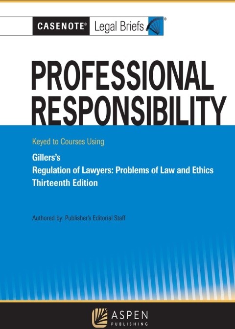 Cover image for book Professional Responsibility, Keyed to Gillers's