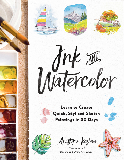 Cover image for book Ink and Watercolor