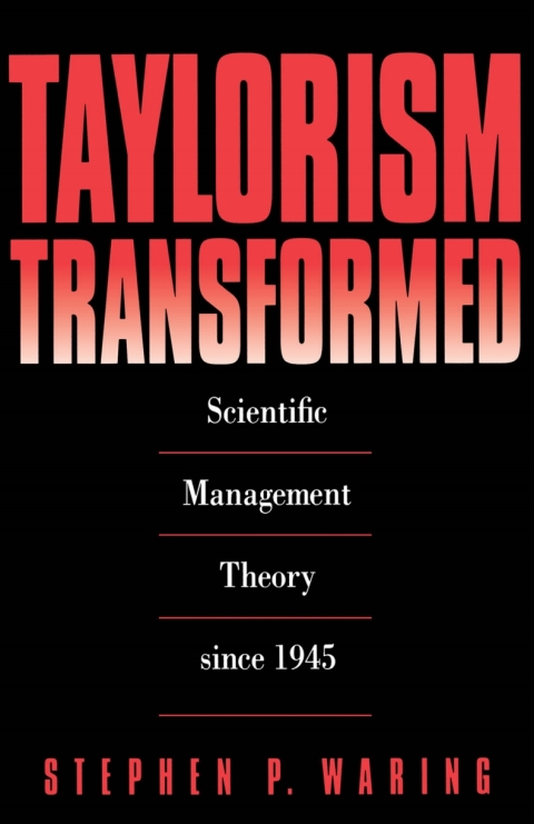 Cover image for book Taylorism Transformed