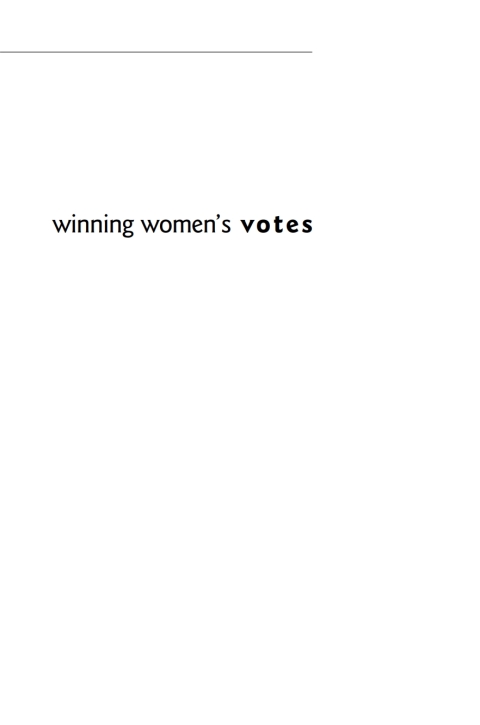 Cover image for book Winning Women's Votes