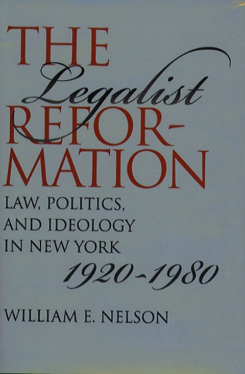 Cover image for book The Legalist Reformation