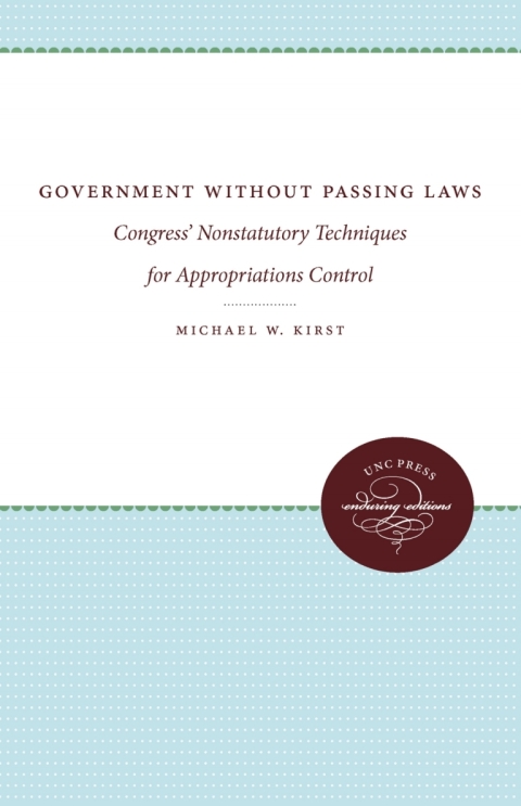 Cover image for book Government Without Passing Laws