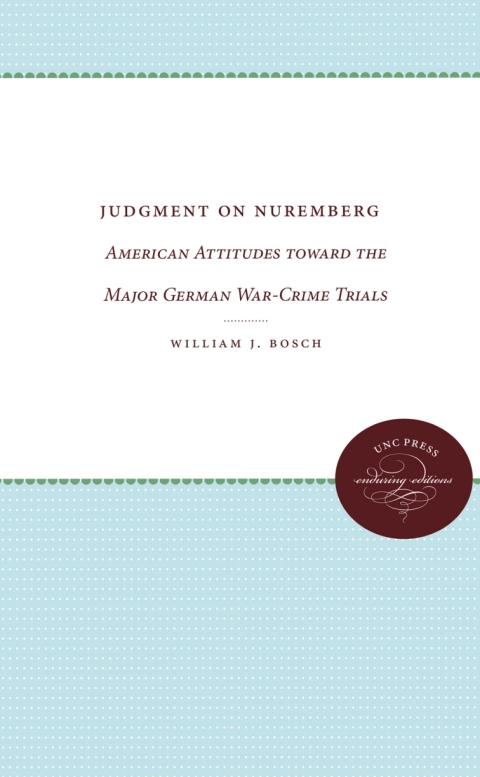 Cover image for book Judgment on Nuremberg