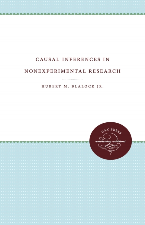 Cover image for book Causal Inferences in Nonexperimental Research