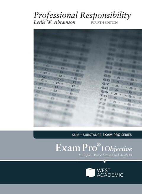 Cover image for book Abramson's Exam Pro on Professional Responsibility (Objective)