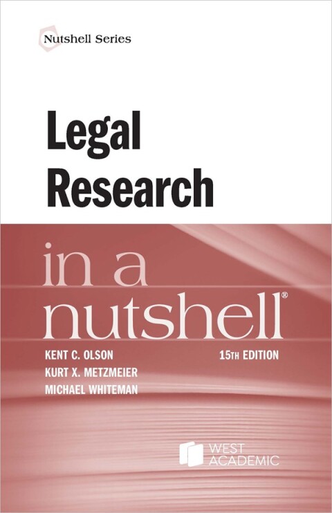 Legal Research In A Nutshell
