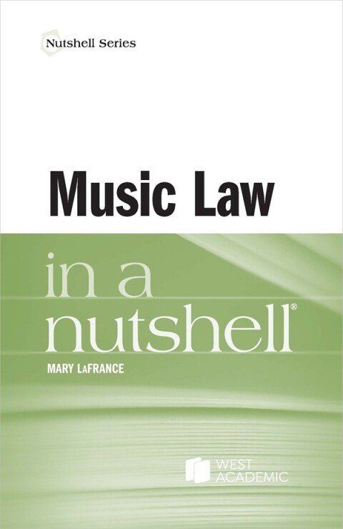 Cover image for book Music Law in a Nutshell
