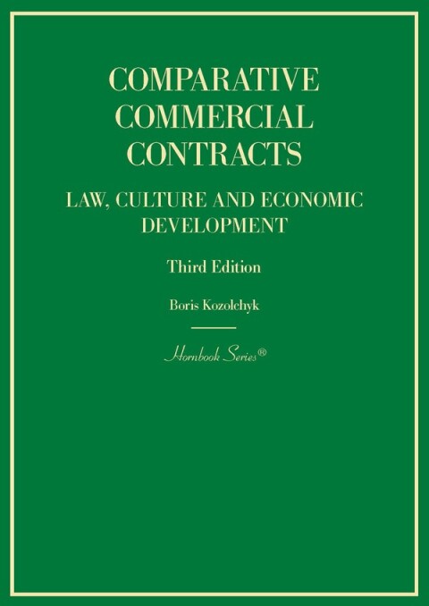 Cover image for book Comparative Commercial Contracts: Law, Culture and Economic Development