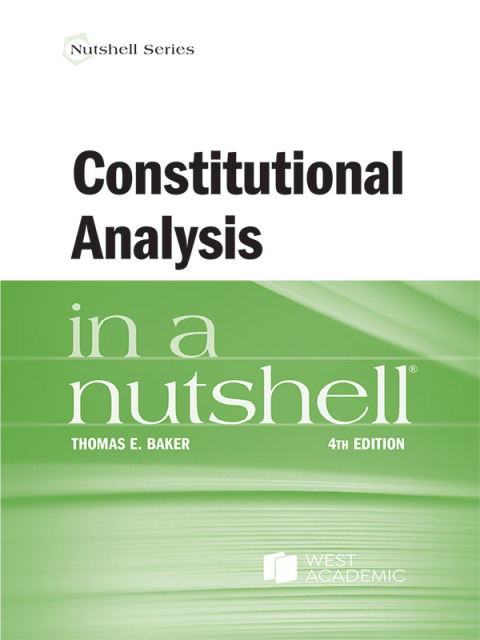 Cover image for book Constitutional Analysis in a Nutshell