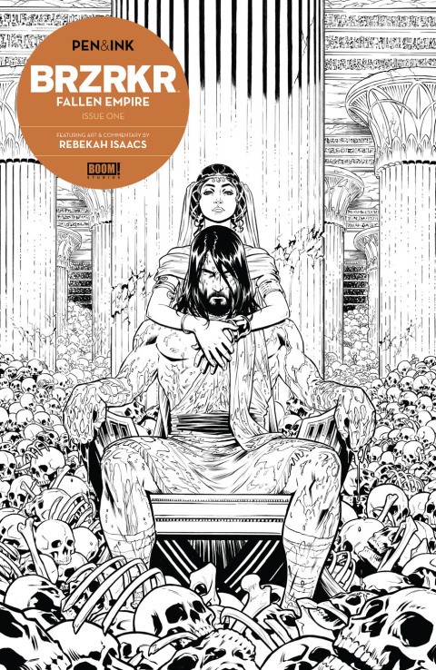 Cover image for book BRZRKR: Fallen Empire Pen & Ink #1