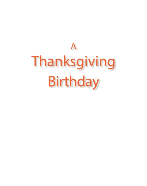 Cover image for book A Thanksgiving Birthday
