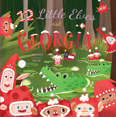 Cover image for book 12 Little Elves Visit Georgia