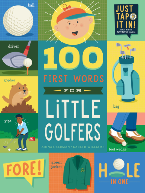 Cover image for book 100 First Words for Little Golfers