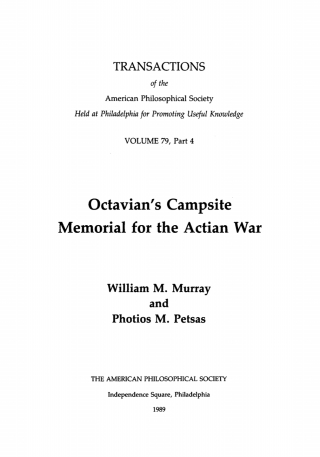 Octavian's Campsite Memorial for the Actian War