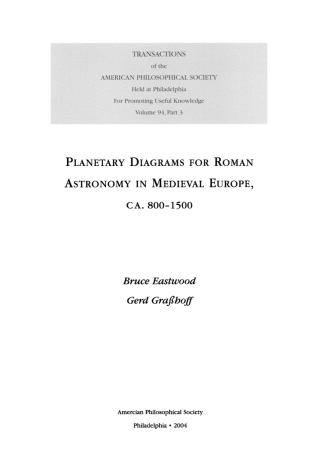 Planetary Diagrams for Roman Astronomy in Medieval Europe, CA 800-1500
