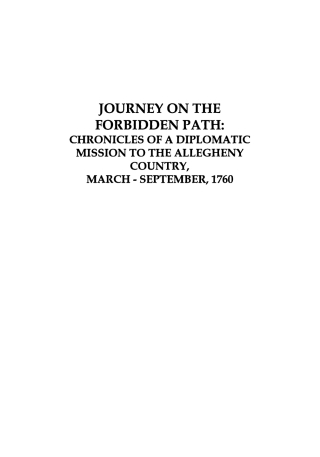 Journey on the Forbidden Path
