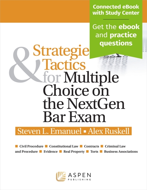 Cover image for book Strategies & Tactics for Multiple Choice on the NextGen Bar Exam
