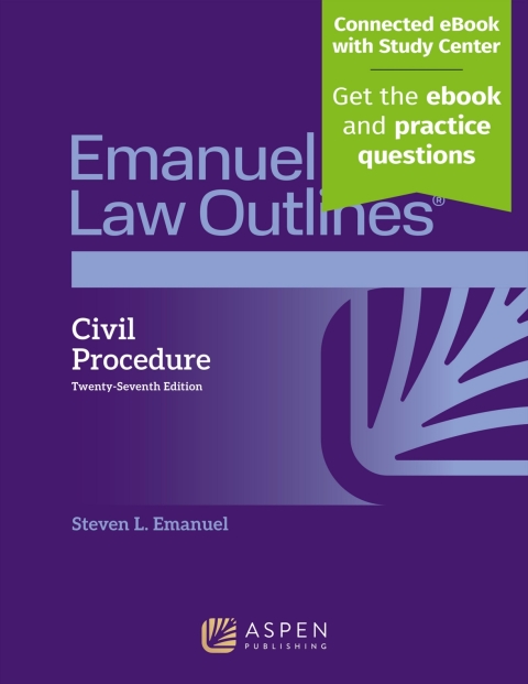 Cover image for book Emanuel Law Outlines for Civil Procedure