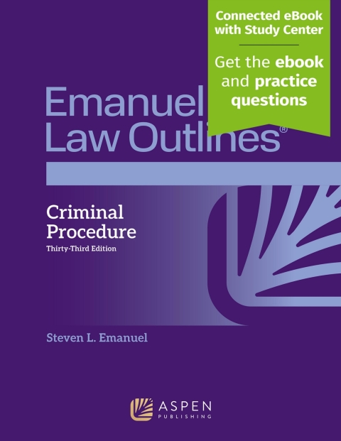 Cover image for book Emanuel Law Outlines for Criminal Procedure