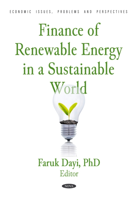 Cover image for book Finance of Renewable Energy in a Sustainable World