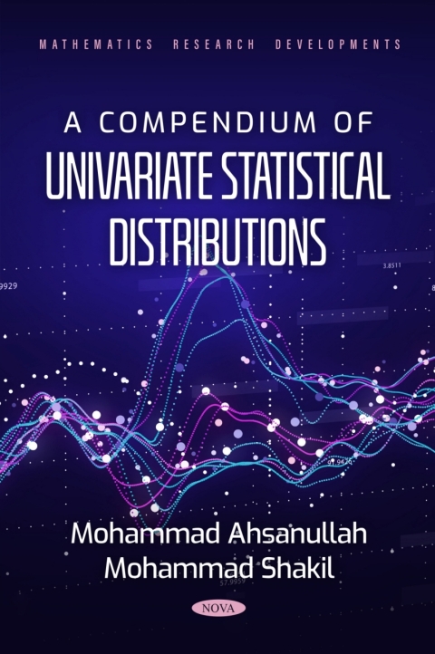 Cover image for book A Compendium&nbsp;of&nbsp;Univariate Statistical Distributions