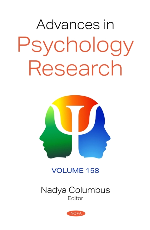Cover image for book Advances in Psychology Research. Volume 158