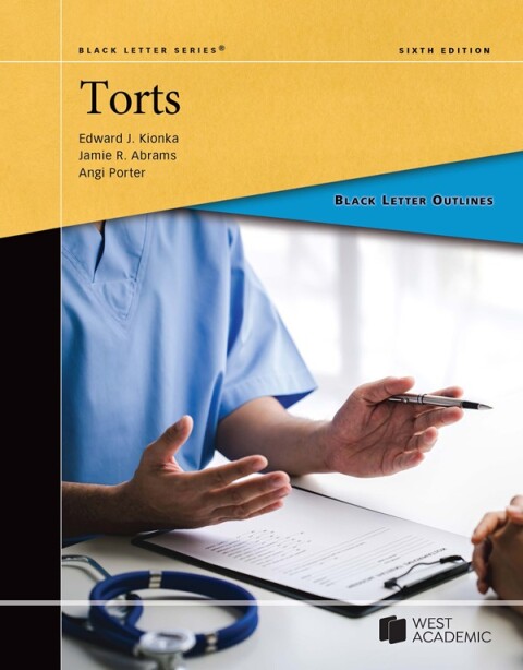 Cover image for book Black Letter Outline on Torts