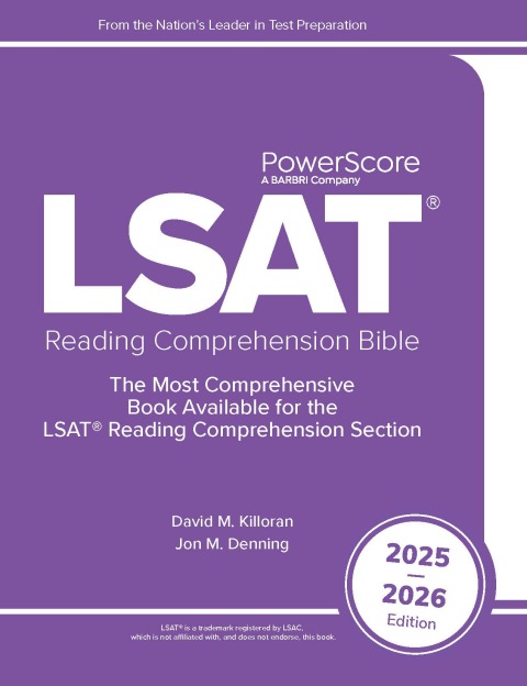 Cover image for book PowerScore LSAT Reading Comprehension Bible 2025-2026