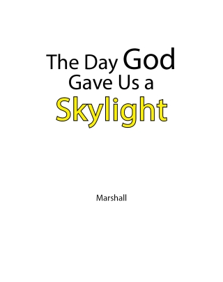 The Day God Gave Us A Skylight