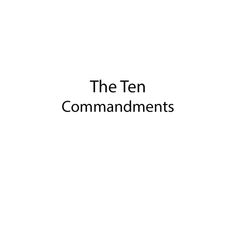 Cover image for book The Ten Commandments
