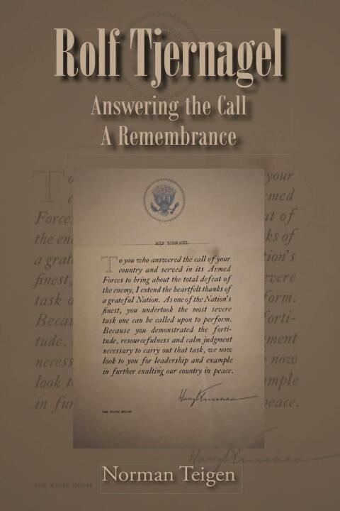 Cover image for book Rolf Tjernagel: Answering the Call A Remembrance