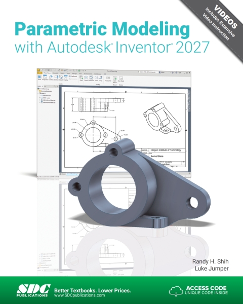 Cover image for book Parametric Modeling with Autodesk Inventor 2027