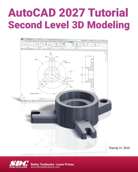 Cover image for book AutoCAD 2027 Tutorial Second Level 3D Modeling