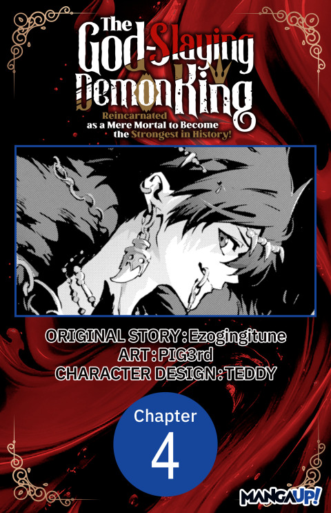 Cover image for book The God-Slaying Demon King: Reincarnated as a Mere Mortal to Become the Strongest in History! #004
