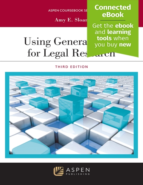 Cover image for book Using Generative AI for Legal Research