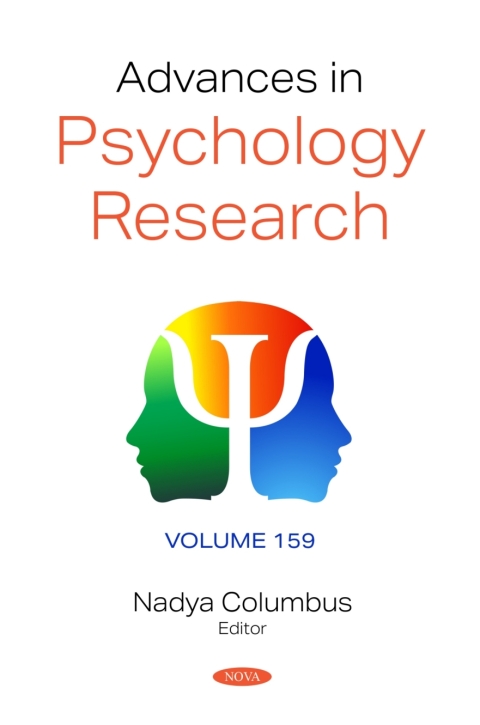 Cover image for book Advances in Psychology Research. Volume 159