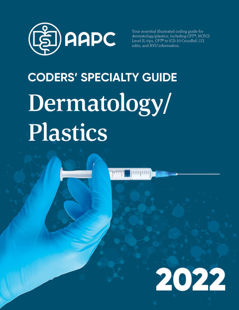 Cover image for book Coders' Specialty Guide 2022: Dermatology/Plastics