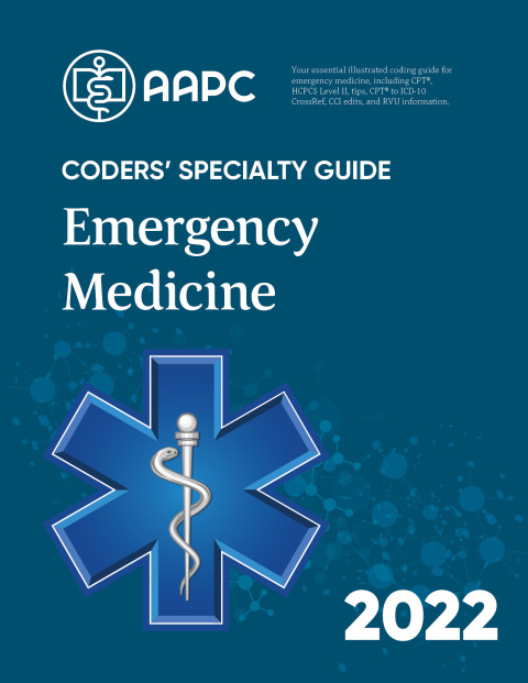 Cover image for book Coders' Specialty Guide 2022: Emergency Medicine