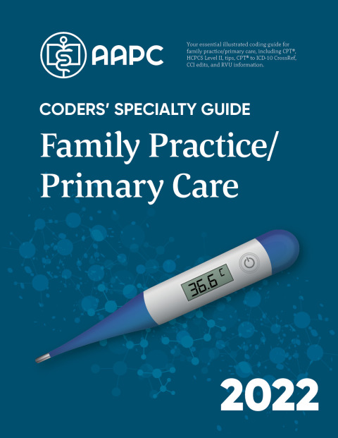 Cover image for book Coders' Specialty Guide 2022: Family Practice/Primary Care