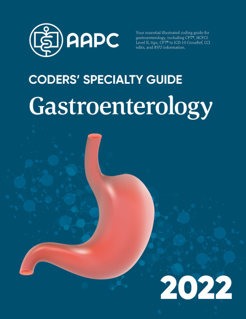 Cover image for book Coders' Specialty Guide 2022: Gastroenterology
