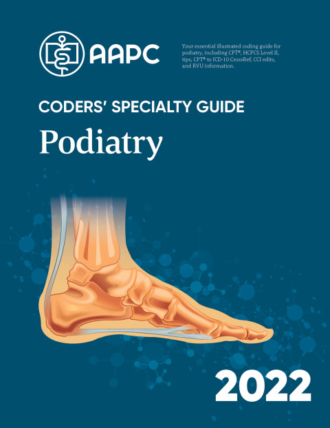 Cover image for book Coders' Specialty Guide 2022: Podiatry